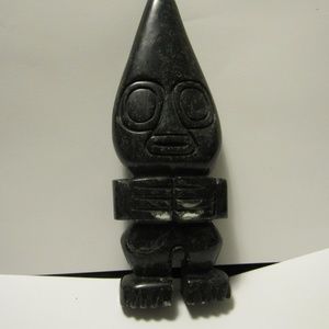 Vintage Black Stone Sculpture